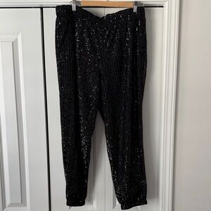 Black Sequin Pants